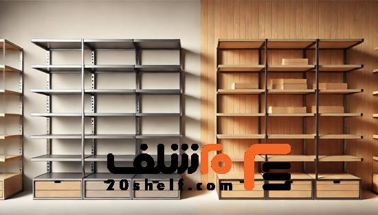 قفسههای فلزی یا چوبی-Metal or wooden shelves-20شلف