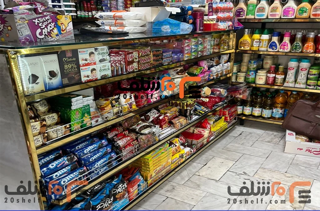 قفسه فلزی و ام دی اف فروشگاه-20شلف