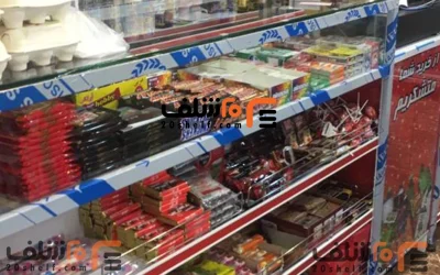 قفسه شیک برای فروشگاه